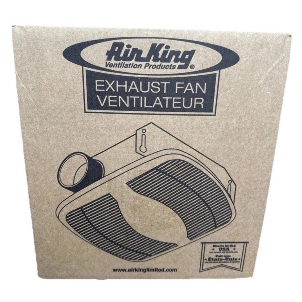 Air King AS70 White Exhaust Bath Fan 70 Cfm Quiet Bathrooms Up To 65 Sq Ft New